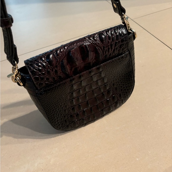 BRAHMIN Brown Croc Leather SONNY petite crossbody bag, Rare, EUC. - Picture 10 of 13